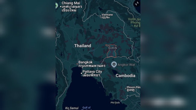 Perbatasan Thailand dan Kamboja. [X]